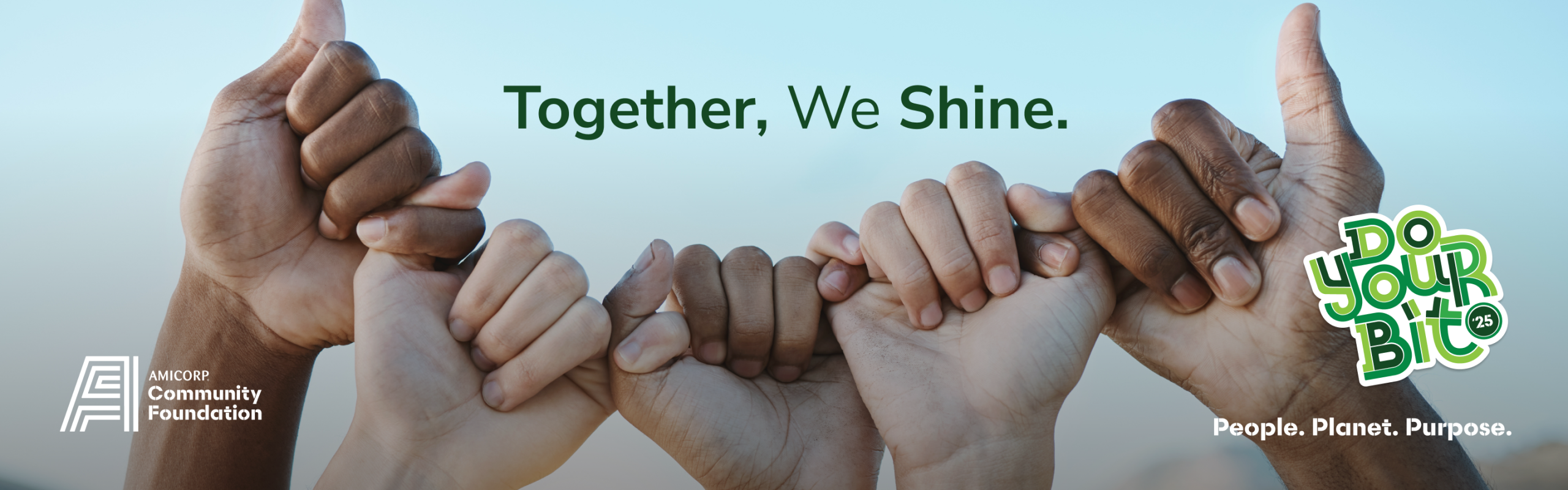 together we shine banner